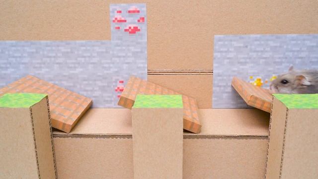 ? Хомяк сбегает из лабиринта Майнкрафт - Пещеры ? Хомура Хам Питомцы