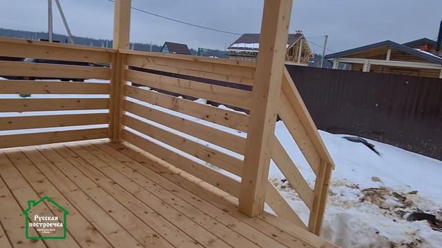 СК Русская Построечка - каркасный дом 12х8 смотреть онлайн