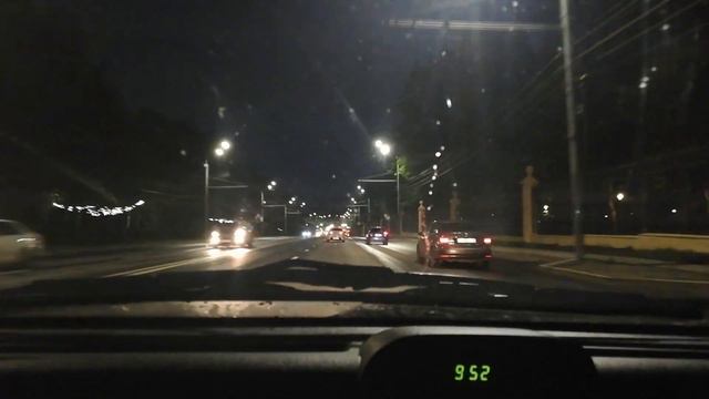 Видео для медитации. "Вечерний город глазами водителя." смотреть онлайн