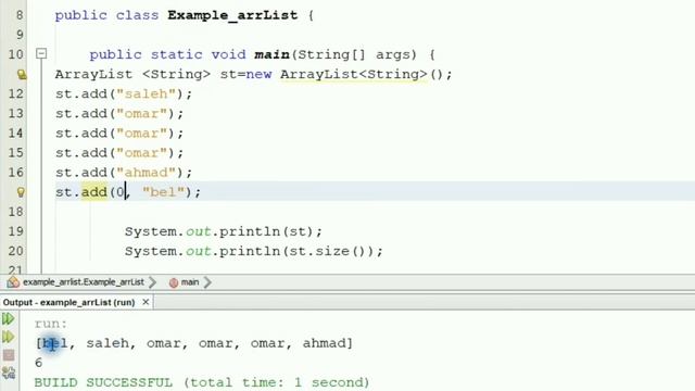 Java:ArrayList Class #1