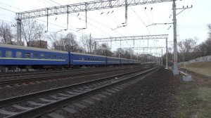 Электровоз ЧС7-245 (ТЧЭ-1) со скорым поездом №074О Кривой Рог - Москва + ЭД4М-0003 (ТЧ-3).