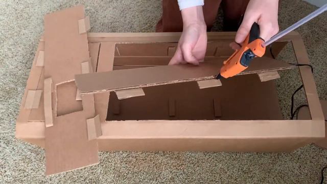 How to make a cardboard fridge diy craft
