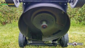 Самоходная электрическая Газонокосилка Caiman Eletto 47ET в работе