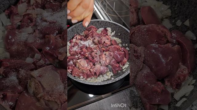 Куриная ПЕЧЕНЬ со сметаной и луком. Простой рецепт печёнки