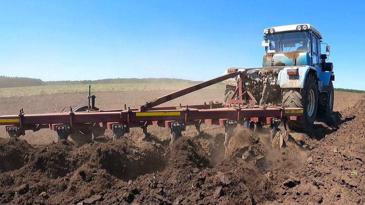 МТЗ 1523 и ХТЗ 17221 на обработке чистого пара.