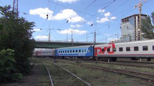 Электровоз ЧС8-038 с поездом №426 Астрахань/Волгоград — Адлер
