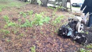 мотоблок урал пашет целину