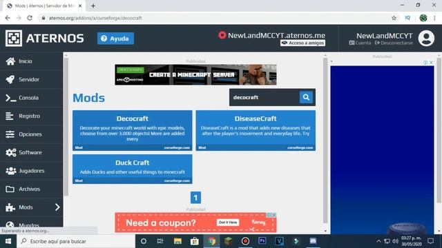 Como poner MODS en ATERNOS | OrtizZ смотреть онлайн