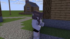 Giantess brest expansion(minecraft animation)