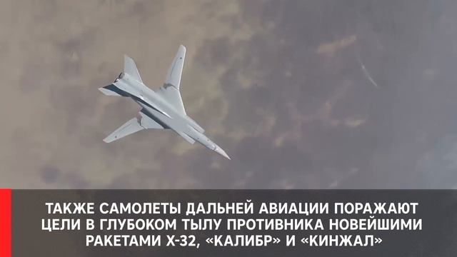Самолёты дальней авиации в ходе спецоперации наносят массированные удары по объектам Украины