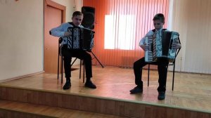 "Звёздный путь". Дуэт (баян, аккордеон). Трошин Евгений, Лебедев Владислав. 3 возрастная группа.