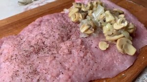 ВКУСНЫЕ СВИНЫЕ РУЛЕТИКИ С ГРИБАМИ И СЫРОМ !!!