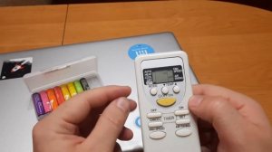 Вставляем батарейки Xiaomi в пульт от кондиционера. Что такое Свинг.