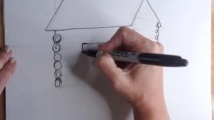 How to draw a Log Cabin