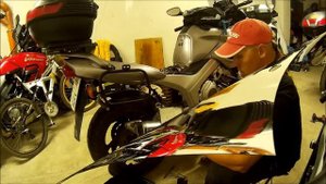 Ставим аккум на Yamaha TDM 850