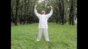 Бадуаньцзин. Упражнение 1/8.