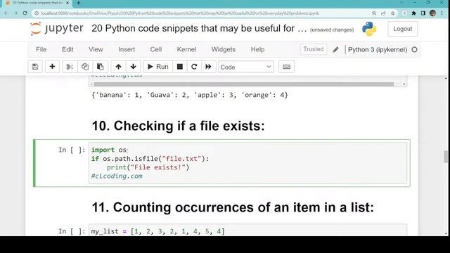20 Python codes snippets that are useful for everyday problems