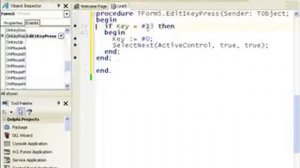 Delphi Programming Tutorial #25 - Enter as Tab key - three ways