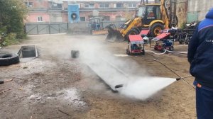 Тест водоструйной установки 30 л. 250 бар