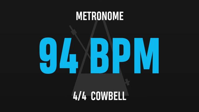 94 BPM 4/4 - Best Metronome (Cowbell) смотреть онлайн