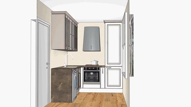 Проект кухни для Марины и Игоря смотреть онлайн