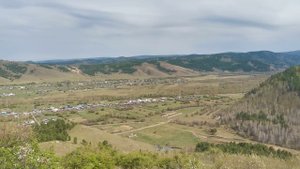 Вид на Бичуру с горы. Местность Кирпичная падь.