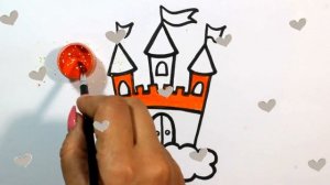 How To Draw a Castle VERY EASY For Kids / Как Нарисовать Замок для Детей