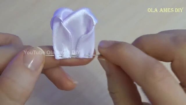 ? Посмотрите какие НЕЖНЫЕ ❤️️ Очень Простые и такие КРАСИВЫЕ ЦВЕТЫ из ЛЕНТ!! Ribbon Flowers/Ola ame смотреть онлайн