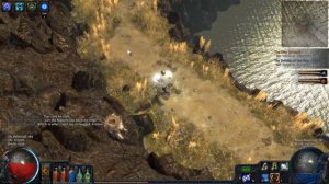 Path of Exile Peeks level 38 COC ST/BL/AB