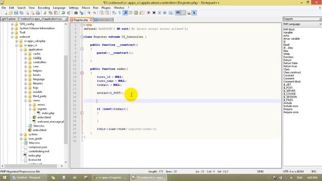 Codeigniter 3 Tutorial 2 - insert/update/delete/select with mysql table part 1/3
