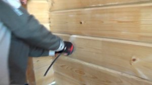 Скрытый монтаж кабеля под #розетку в доме из клееного бруса. Электромонтаж с Игорем Гумени.