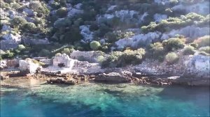 ABANDONED - Sunken City Kekova Turkey (Atlantis ?) Glass Bottom Boat Trip