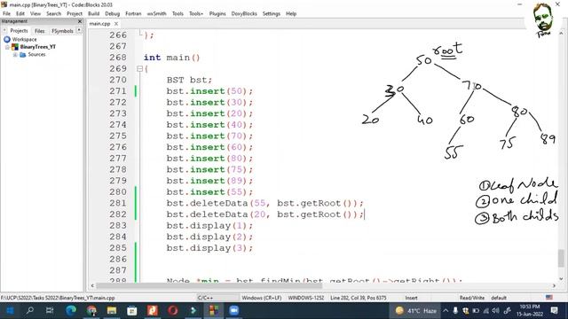 #35 DSA | Delete Node BST Complete Code | Programming with Rana Waqas in Urdu/Hindi