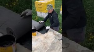 Отсечная гидроизоляция. Укладка.