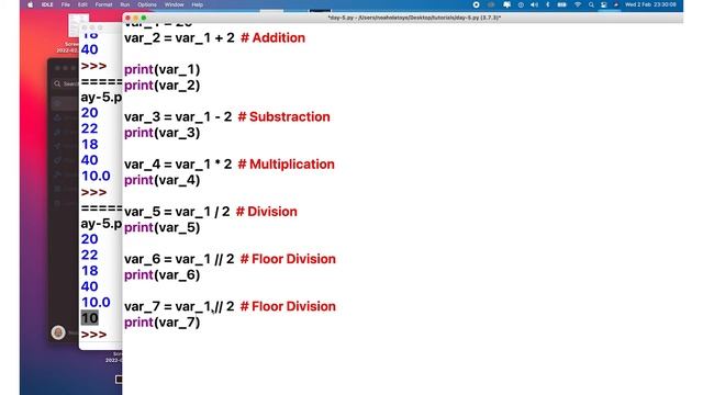 30 Days with Python - Day 5: Arithmetic Operations