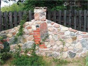 Забор из камня своими руками - многообразие видов