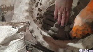 #своими руками-своя рука ,из рабочей перчатки и цемента
