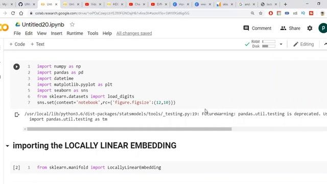 LOCALLY LINEAR EMBEDDING IMPLEMENTATION | data science | machine learning | dimensionality reductio