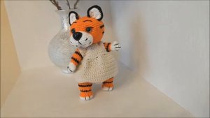 Вязаный Тигренок крючком по МК Татьяны Юровской