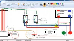 Схема. блока управления электро котлом(однофазная)