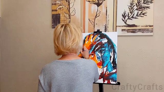 Картина по номерам 40х50 "Роковая женщина" смотреть онлайн