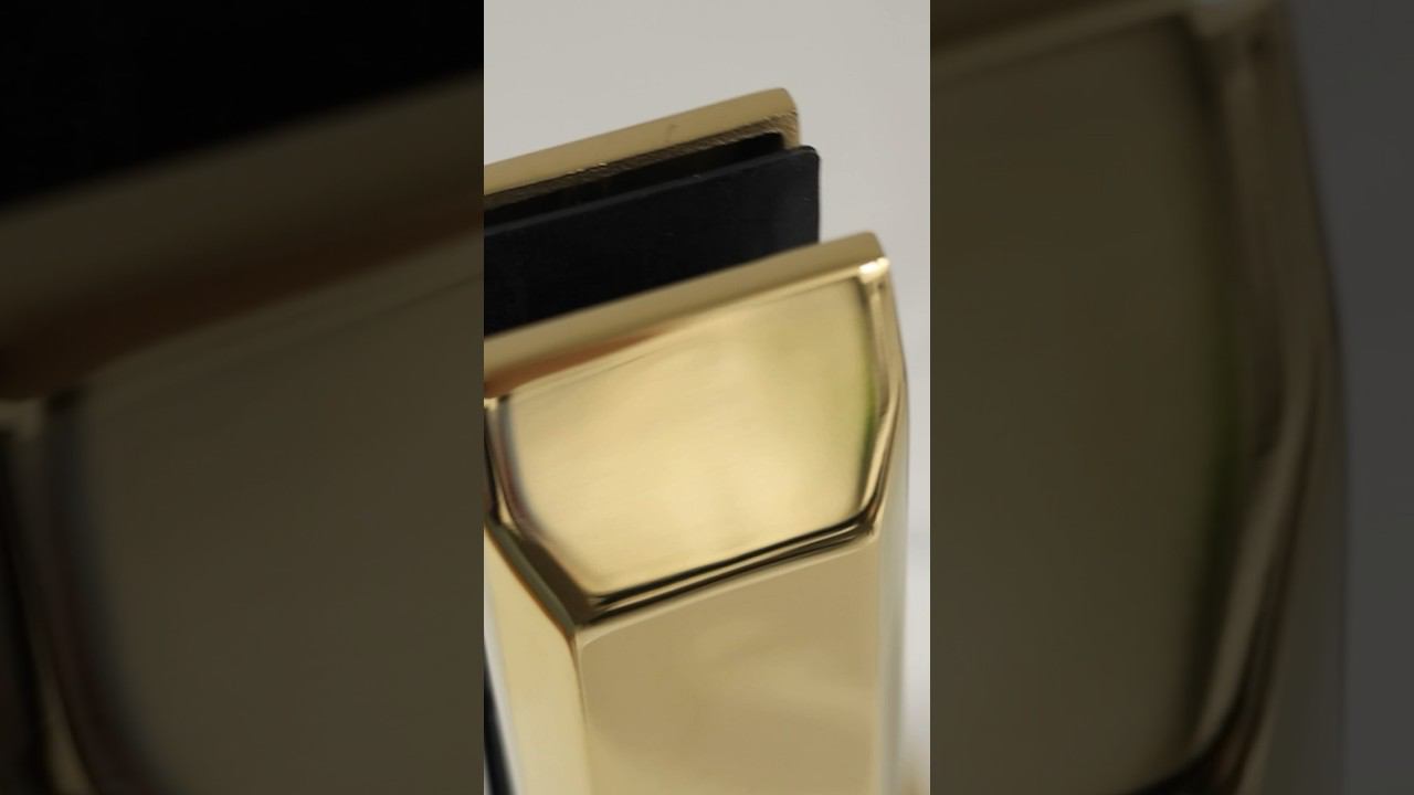 Мини-стойка для стеклянного ограждения с покрытием GOLD #пск #стекло #урал #россия #екатеринбург