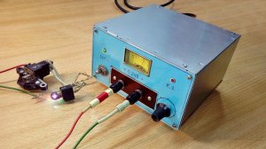 Регулируемый блок питания 0...24 В с защитой от к.з..mp4