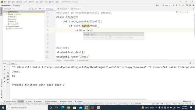 8.3 Adding Methods Inside a Class | Python Object Oriented Programming | knowledge4skill