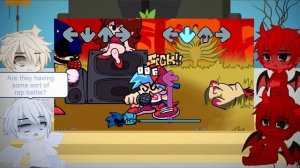 Angels and Demons react to vs. Sonic.exe 2.0 | Friday Nigh Funkin' | Gacha Club Reaction - Part 1