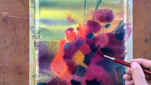 Как рисовать акварелью от пятна