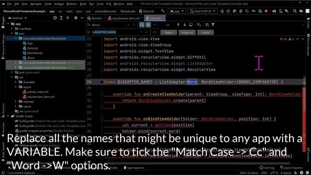 File and Code Templates in Android Studio - Generate boilerplate code смотреть онлайн