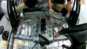 Шумоизоляция пола с арками Lada Priora в уровне Экстра. Автошум.