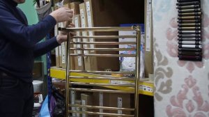 Полотенцесушитель водяной Сунержа Богема+ с 1 полкой 800х500 Золото