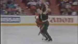 Klimova & Ponomarenko (URS) - 1990 Worlds, Original Set Pattern (German Broadcast Feed)